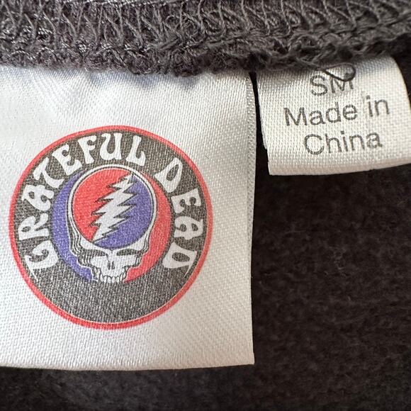Grateful Dead Bertha Skull & Roses Black Sweatshirt Women SMALL Retro 70s - Picture 6 of 9